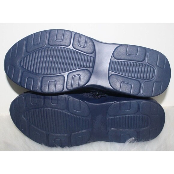 Black Womens Slip On Sneakers Sz 11 Mock Tie Lightweight Economical Atleisure - Picture 6 of 6